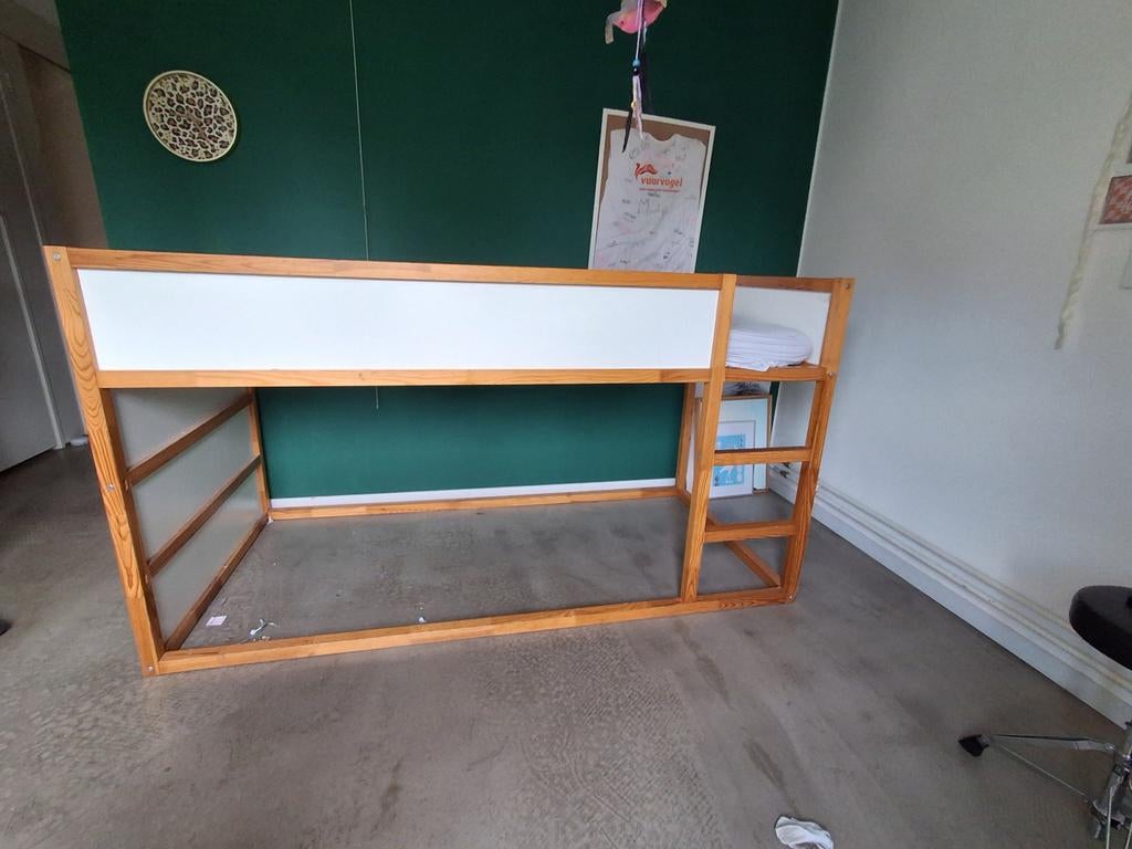 Ikea Kura omkeerbaar bed, Kinderen en Baby's, Kinderkamer | Stapelbedden en Hoogslapers, Ophalen, Gebruikt, Halfhoogslaper