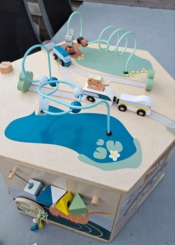 Small Foot Houten Motorische Activiteitenkubus XXL Dieren, Ophalen, Gebruikt, Hout