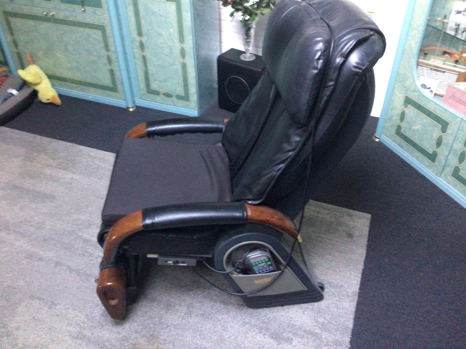 Goed werkende massage stoel van echt leer, Ophalen, Gebruikt, Massagestoel of Kussen