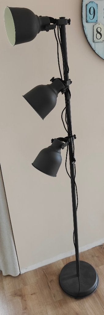 IKEA HEKTAR staande lamp met 3 spots hoogte 176 cm, Ophalen, Gebruikt, E14 (klein), IKEA