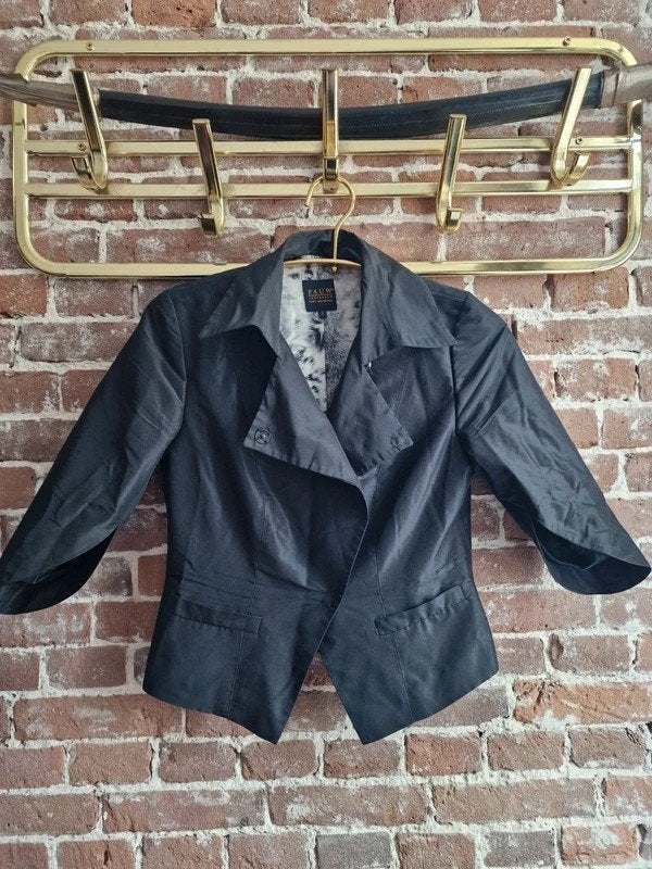 Pauw Amsterdam Zijden Blazer Zwart Maat 38, Kleding | Dames, Ophalen of Verzenden, Zo goed als nieuw, Maat 38/40 (M), Zwart