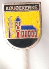 Koudekerke vintage speld emaille, Verzamelen, Speldjes, Pins en Buttons, Verzenden, Zo goed als nieuw, Transport