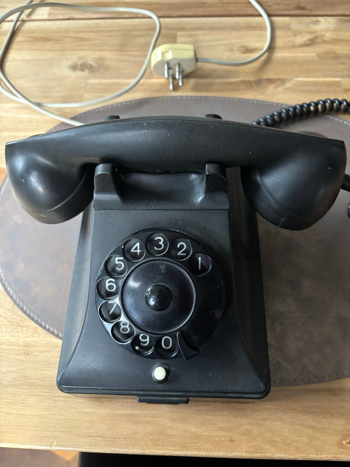Vintage PTT Bakelieten Telefoon met Draaischijf - Jaren '60, Ophalen, Gebruikt, Bakeliet