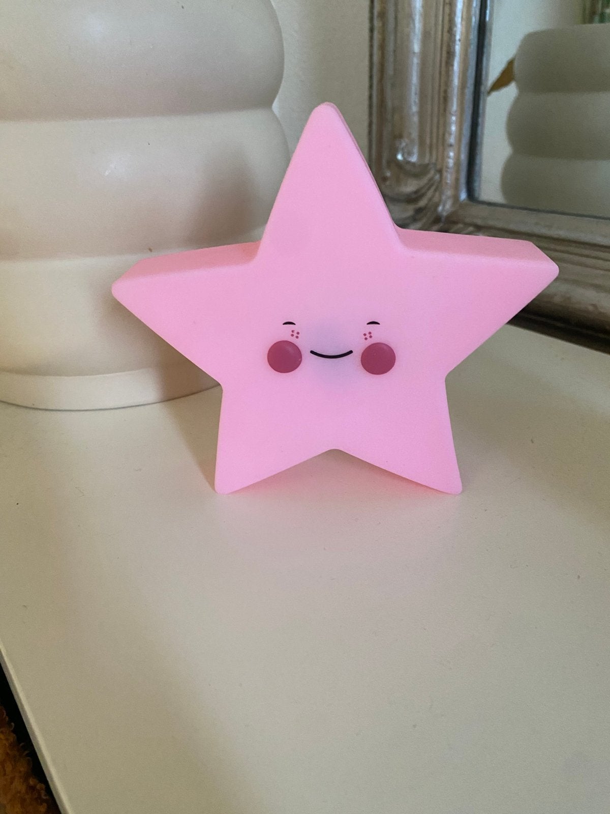 Roze sterrenlamp / nachtlampje, Ophalen of Verzenden, Zo goed als nieuw, Roze, Draadloos