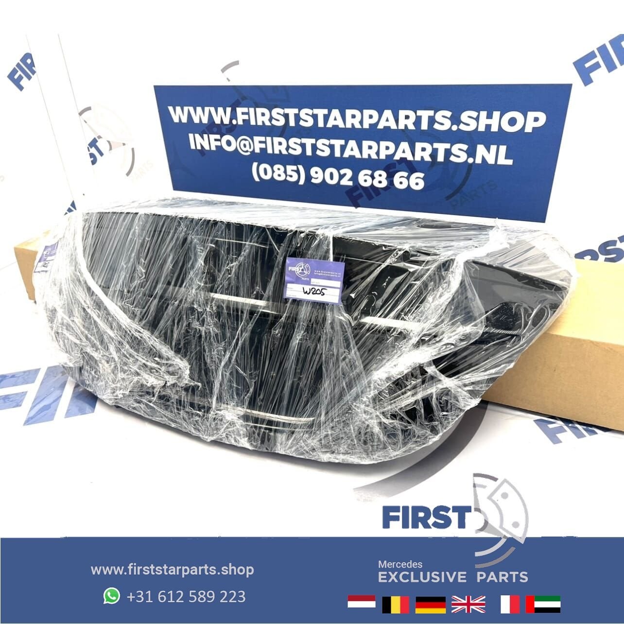 W205 C KLASSE ACHTERKLEP COMPLETE KOFFERKLEP KOFFERBAK origi, Gebruikt, Ophalen of Verzenden, Achter, -