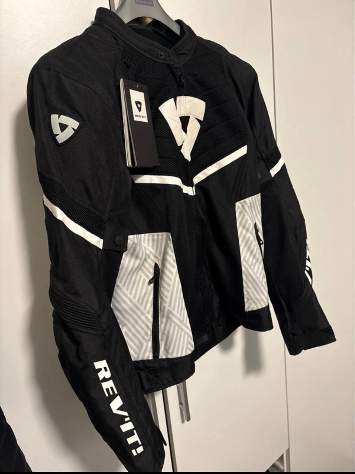 REV'IT! Arc Air Zomer Motorjas Zwart/Wit XXL, Ophalen, Nieuw met kaartje, Heren, Jas | textiel