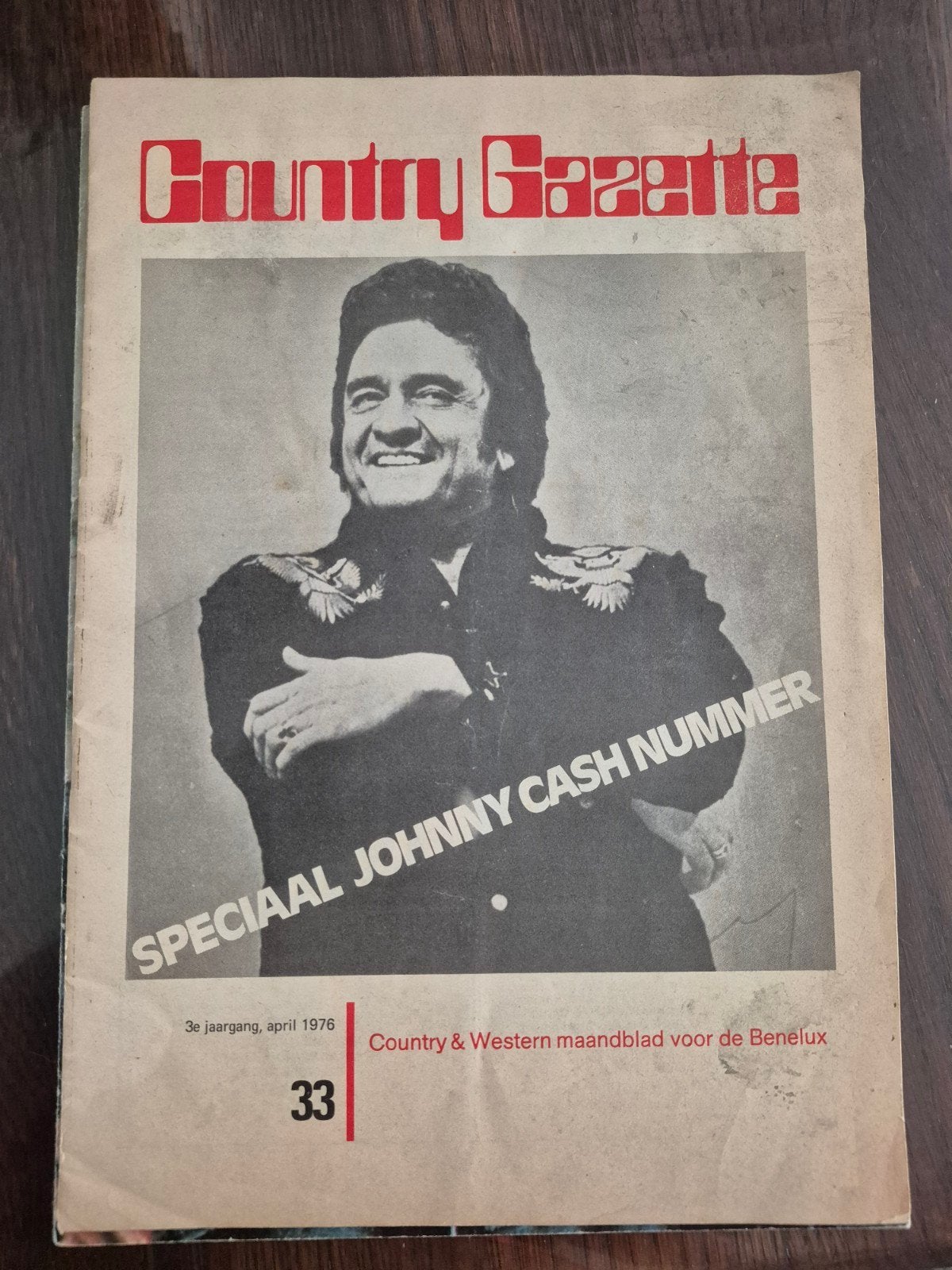 Country Gazette: Speciaal Johnny Cash Nummer (April 1976), Ophalen of Verzenden, Gelezen, Muziek, Film of Tv