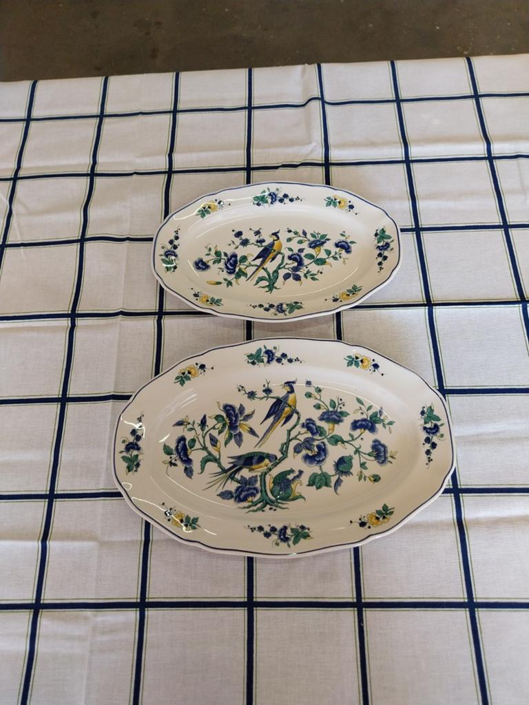 Villeroy & Boch Phoenix Blauw Serveerschalen - 2 stuks, Ophalen of Verzenden, Overige stijlen, Porselein, Schaal of Schalen