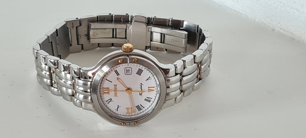 Jaguar Bicolor Dames Horloge type j270 Friendship met Datum, Ophalen of Verzenden