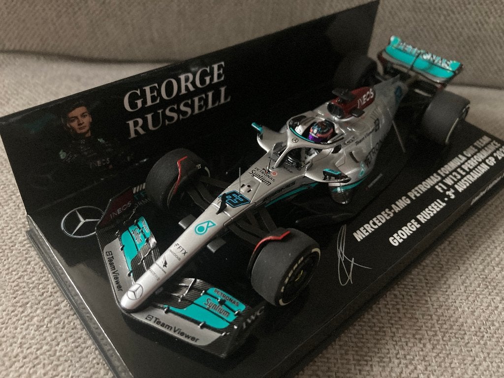 ✅ George Russell 1:43 3rd Australian GP 2022 Mercedes W13 F1, Ophalen of Verzenden, Nieuw, Formule 1