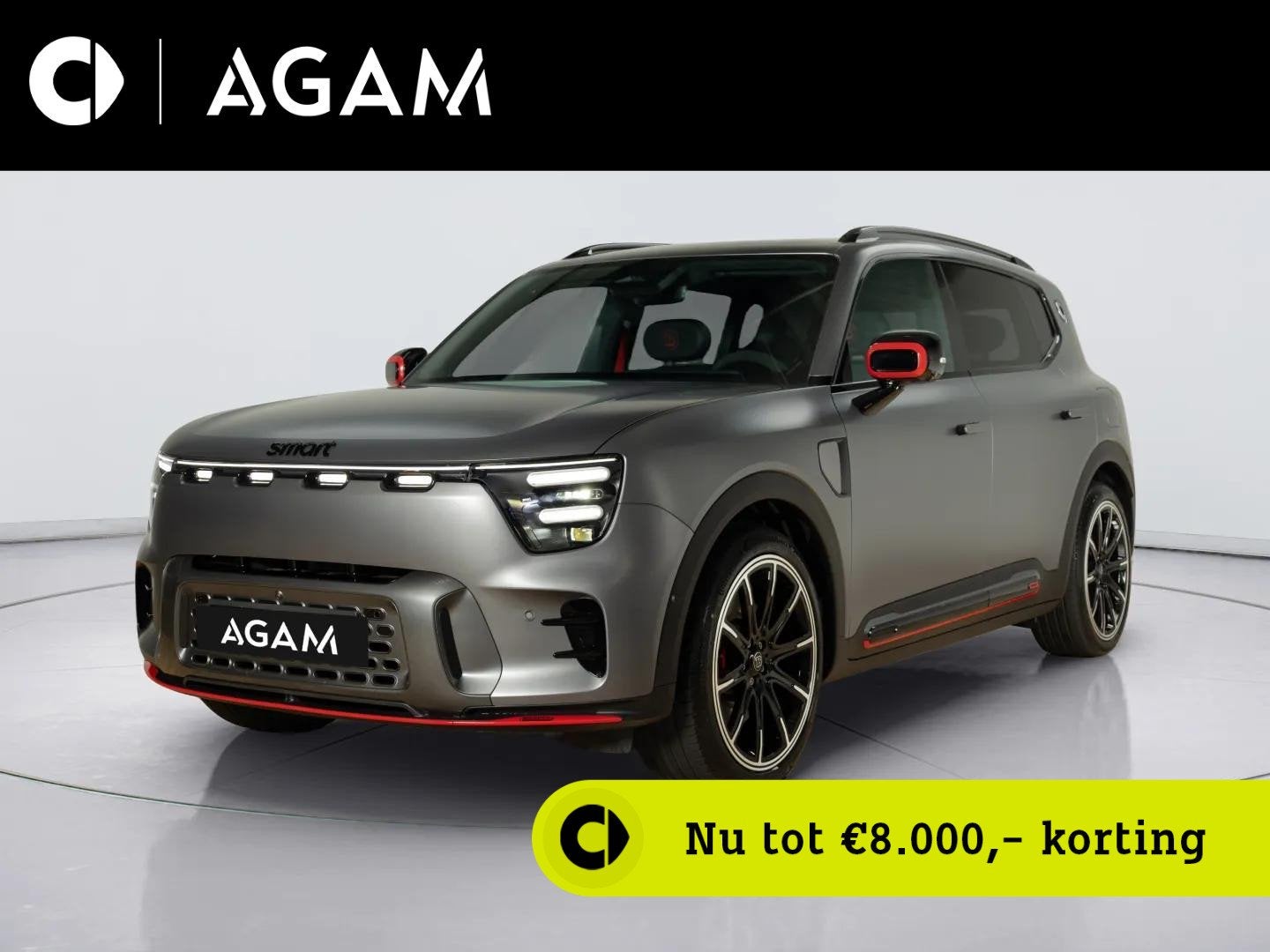 smart #5 Brabus 100 kWh, Auto's, Smart, 2378 kg, 540 km, SUV of Terreinwagen, Zilver of Grijs