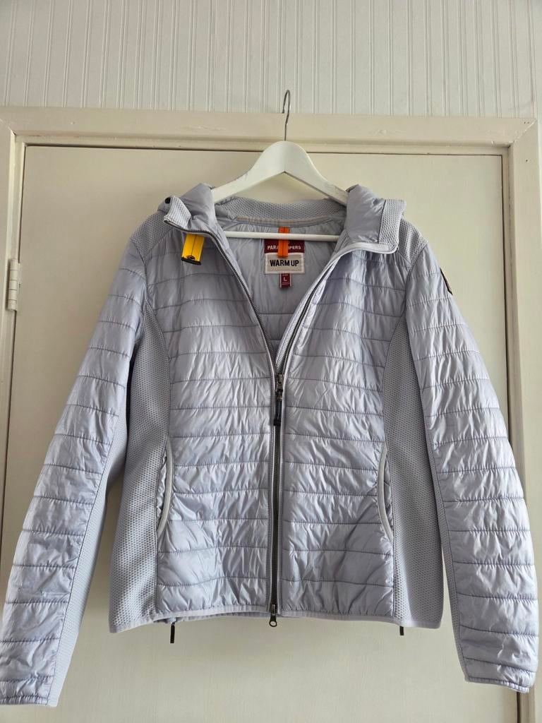 Parajumpers Warm Up Jas - Lichtgrijs - Maat L, Maat 42/44 (L), Zo goed als nieuw, Grijs, Parajumpers