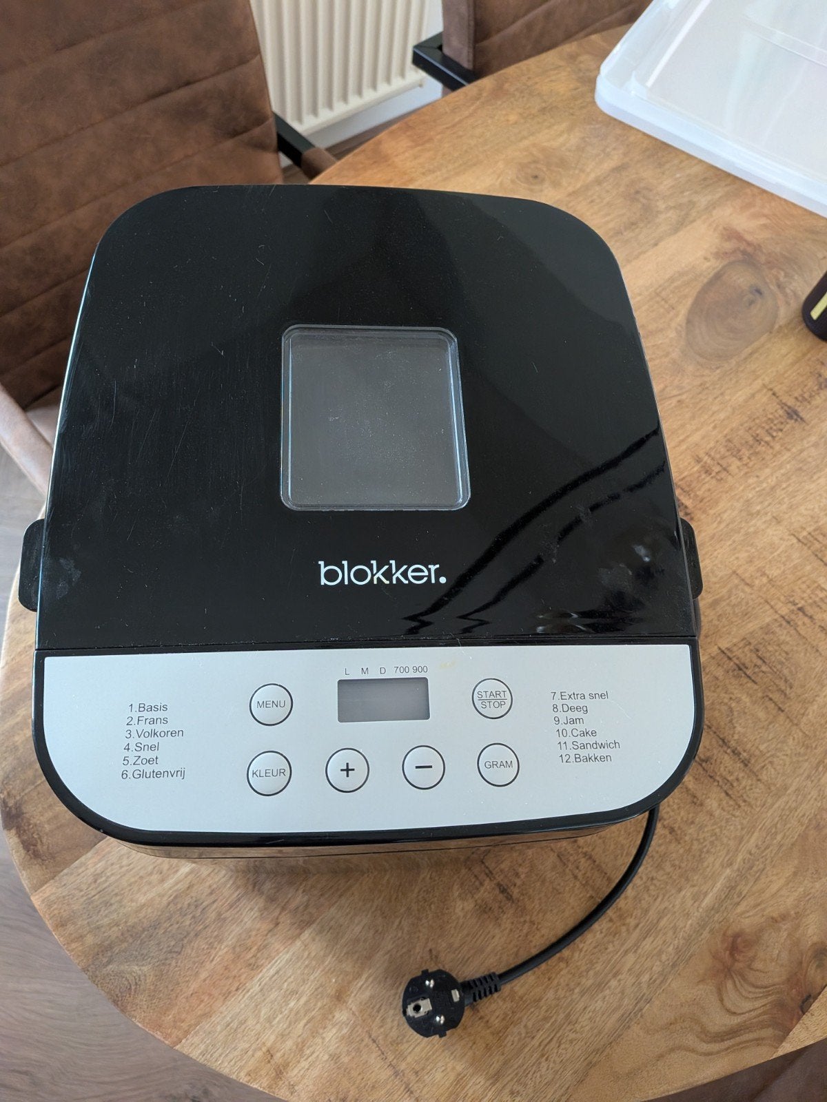 Blokker Broodbakmachine - Zo goed als nieuw, Witgoed en Apparatuur, Broodbakmachines, 800 tot 1200 gram deeg, Zo goed als nieuw