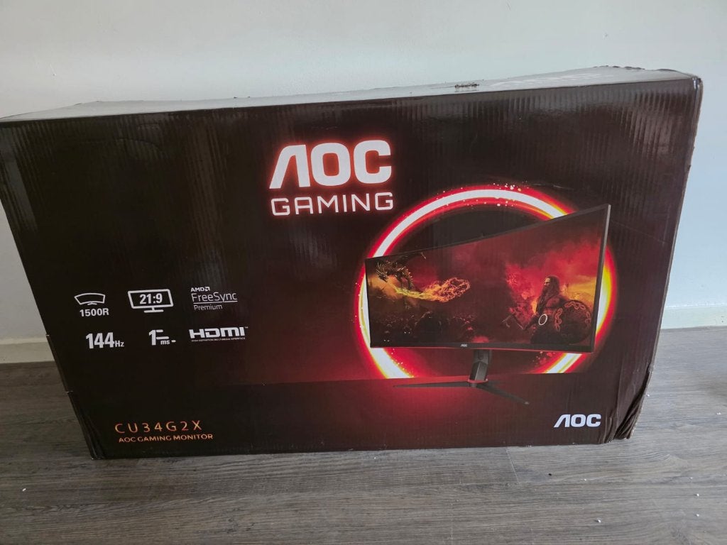 AOC Gaming CU34G2X met Monitor Arm, Computers en Software, Monitoren, IPS, 101 t/m 150 Hz, AOC Gaming, Full HD