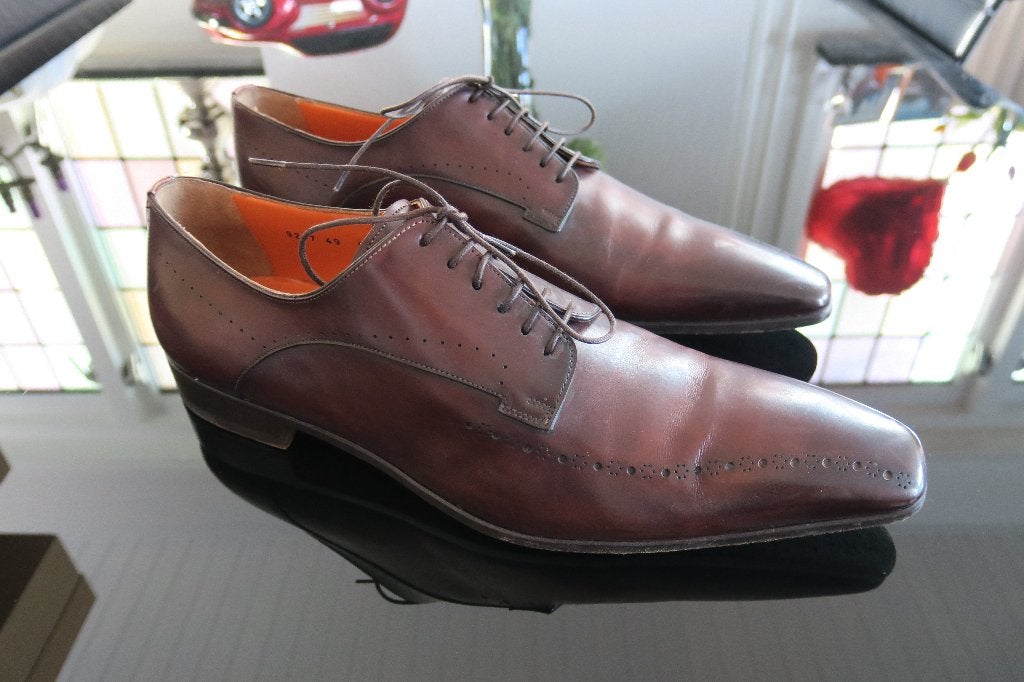 Herenschoenen Santoni maat 11/ 46 in nieuwstaat, Bruin, Ophalen of Verzenden, Zo goed als nieuw, Santoni