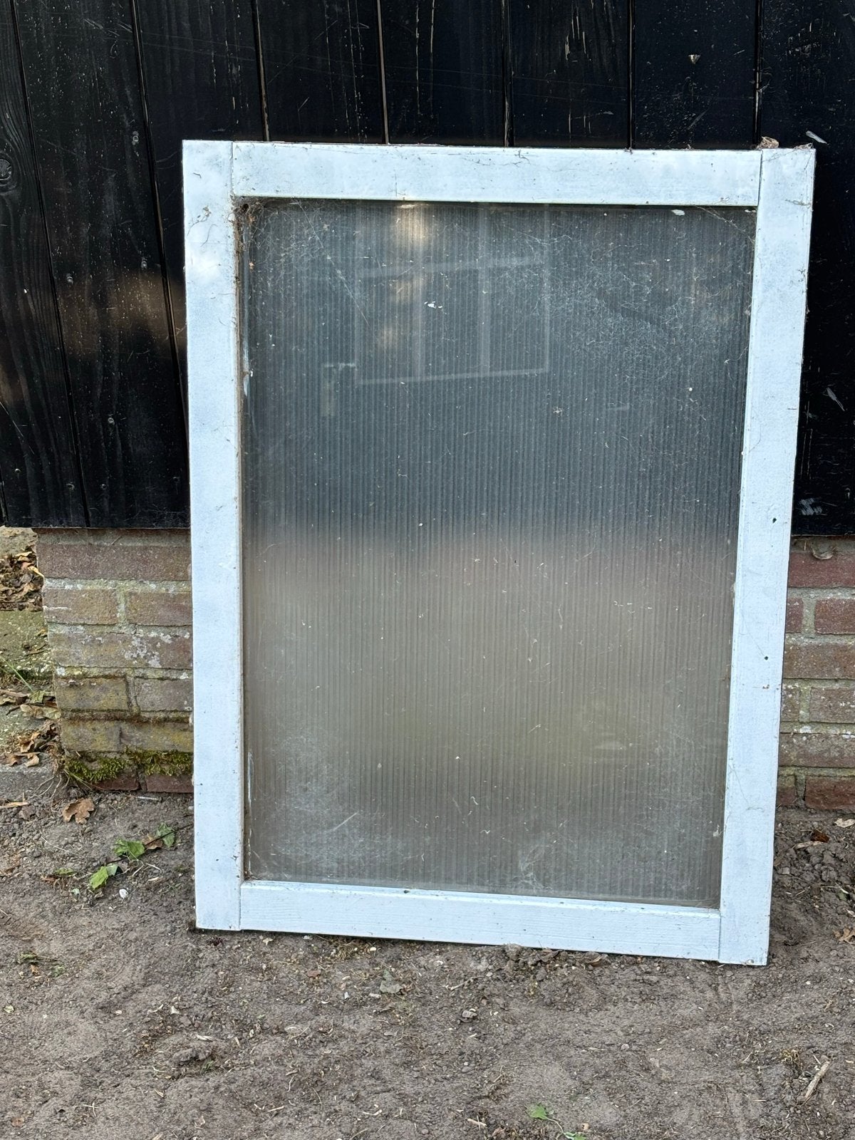 Raam voor blokhut of tuinhuis - Gebruikt, Doe-het-zelf en Verbouw, Ophalen, Gebruikt, Gevelraam of Ruit, 80 tot 120 cm