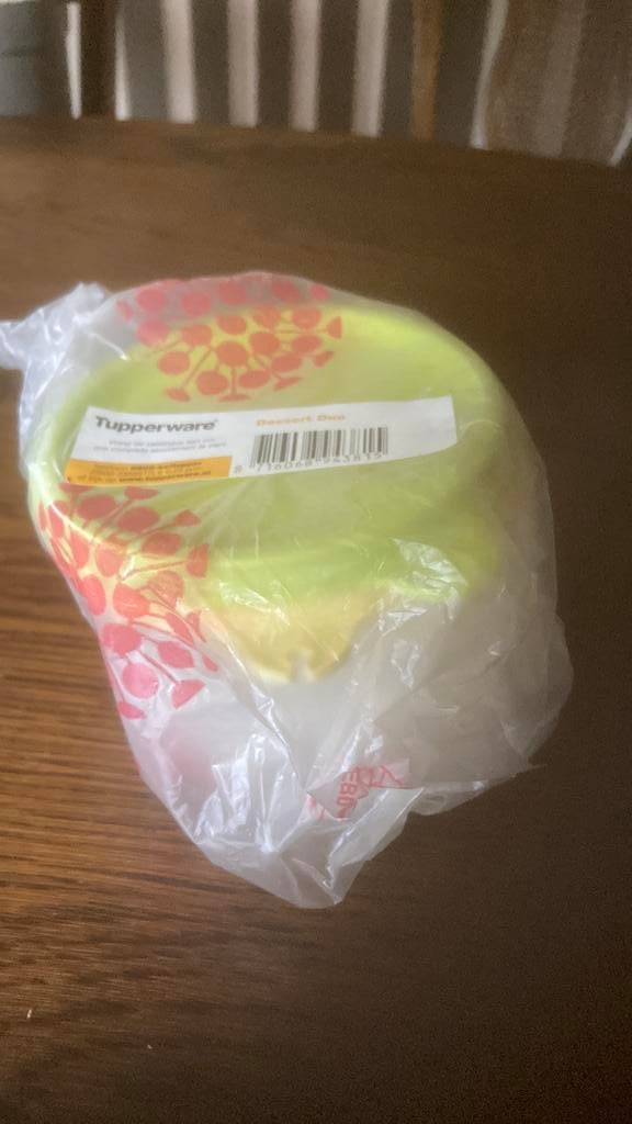 Tupperware duo dessert nieuw 2 stuks, Ophalen of Verzenden, Nieuw, Overige typen