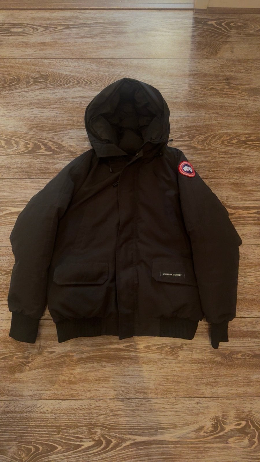 Canada Goose Chilliwack Bomber Jas Zwart. Kijk beschrijving, Kleding | Heren, Ophalen, Zo goed als nieuw, Maat 48/50 (M), Zwart