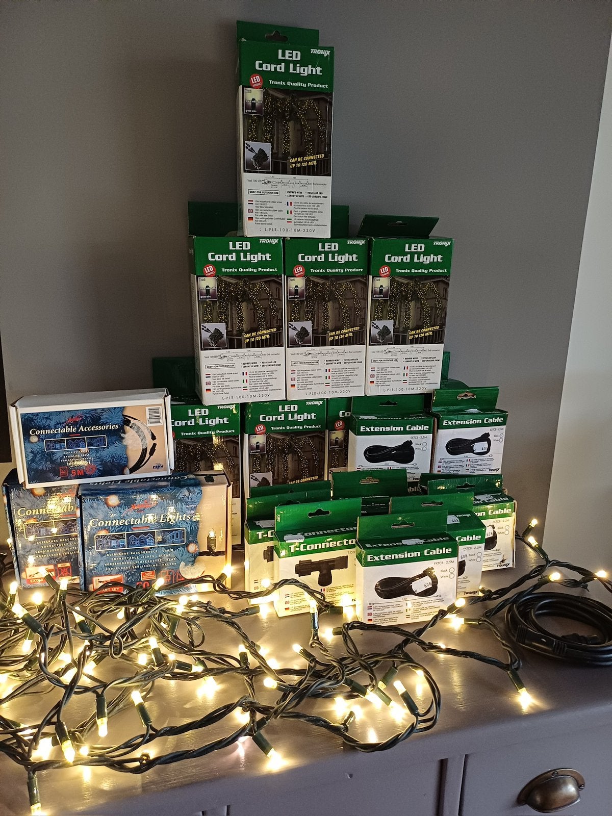 Buitenverlichting Kerst, Ophalen, Gebruikt