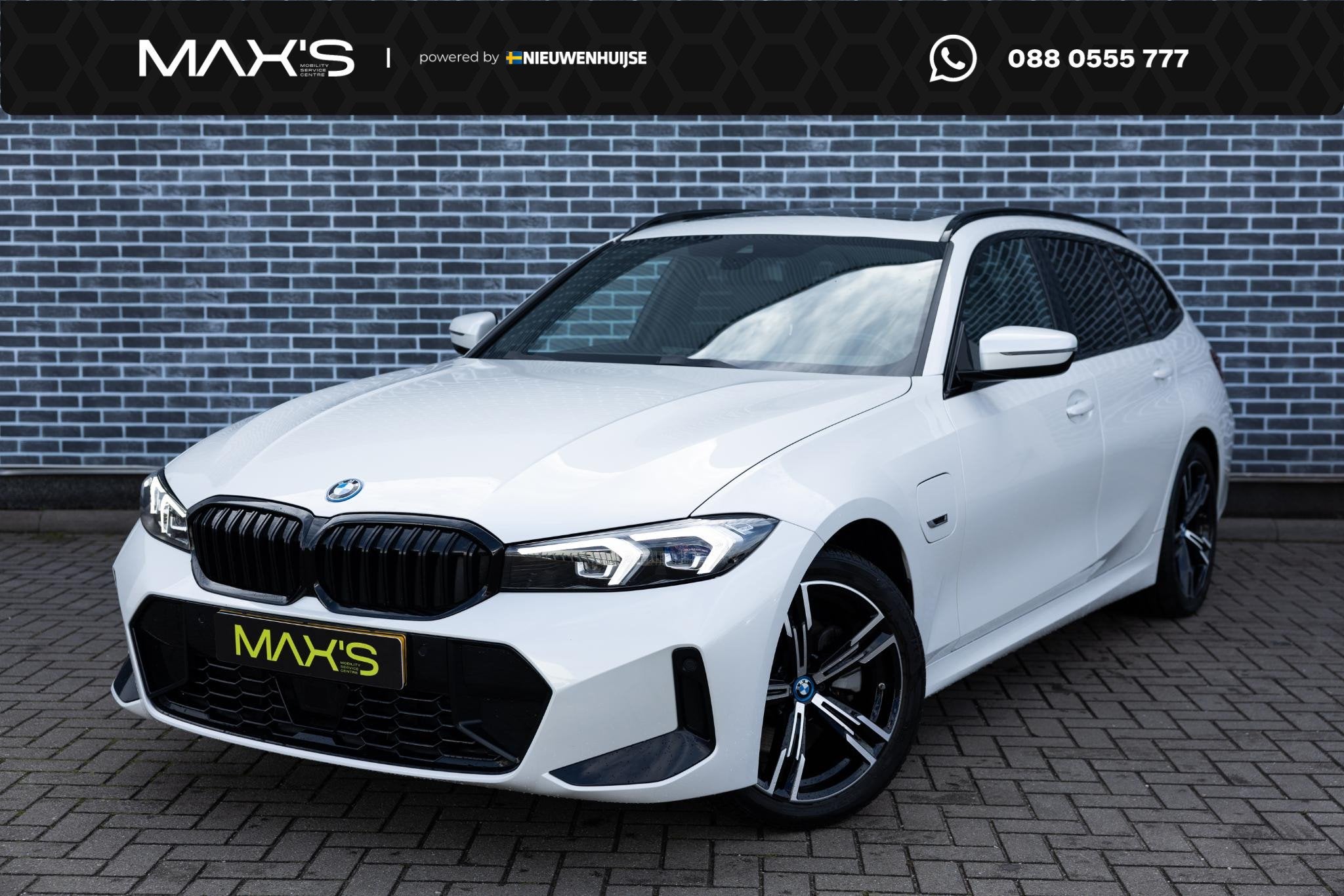 BMW 3-serie Touring 320e | M-Sport | Panoramadak | Trekhaak, Auto's, 1998 cc, Gebruikt, 4 cilinders, Wit