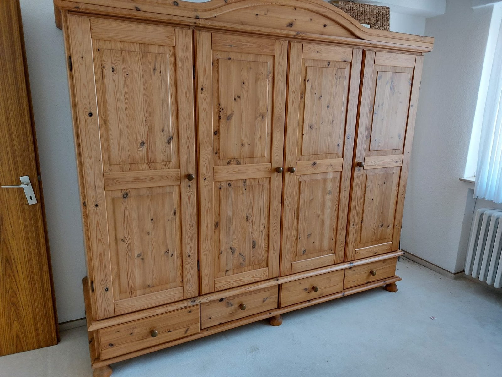 Vurenhouten kast, Huis en Inrichting, Kasten | Kledingkasten, Ophalen, Met deur(en), Gebruikt, Landelijk