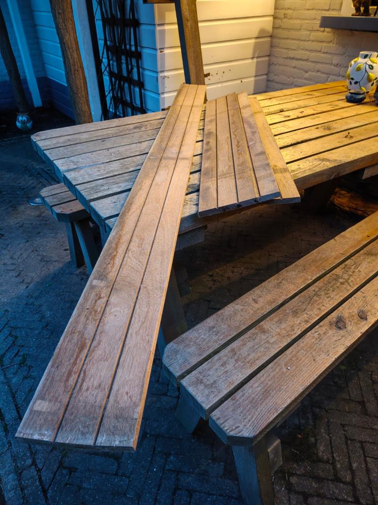 Hardhouten schuttingdelen, Ophalen, Nieuw, Hout