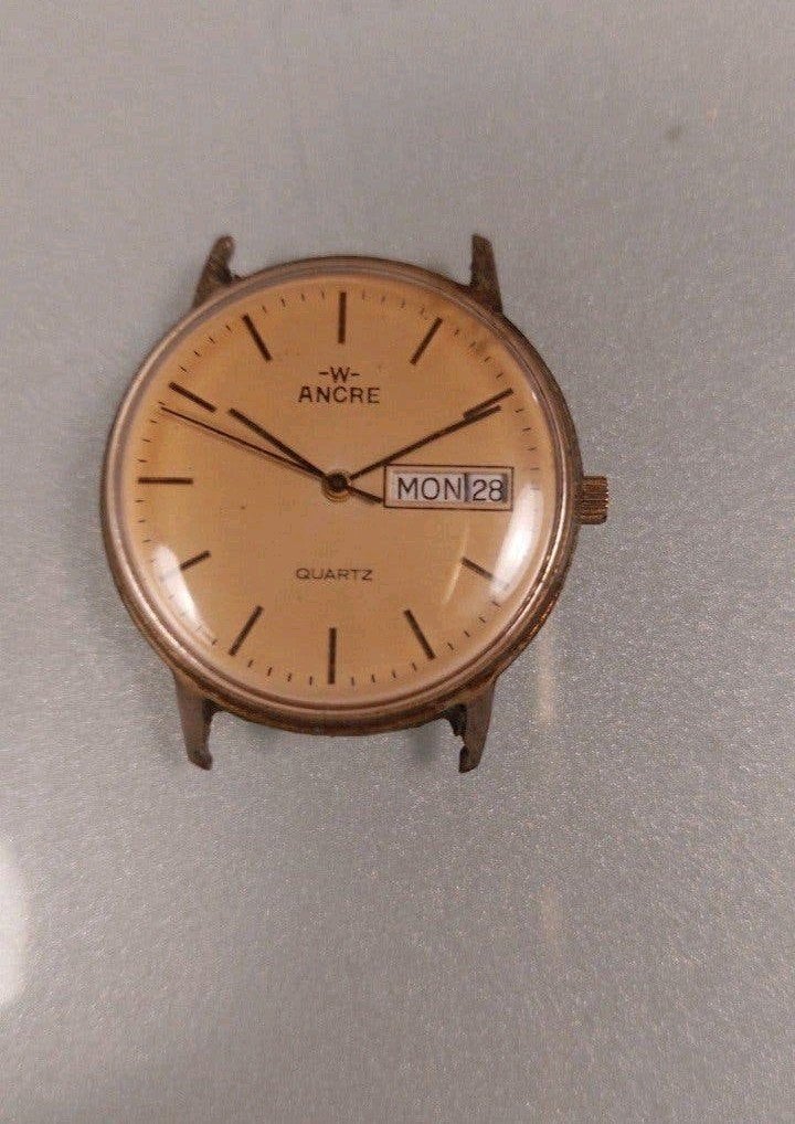 Vintage-W-Ancre horloge. (Ronda 377), Verzenden, Staal, Overige merken, 1960 of later