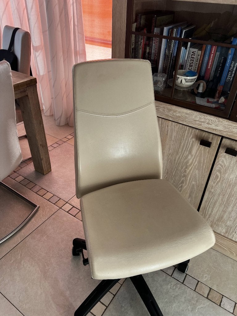 Leren bureaustoel Ikea, Ophalen, Gebruikt, Beige, Bureaustoel