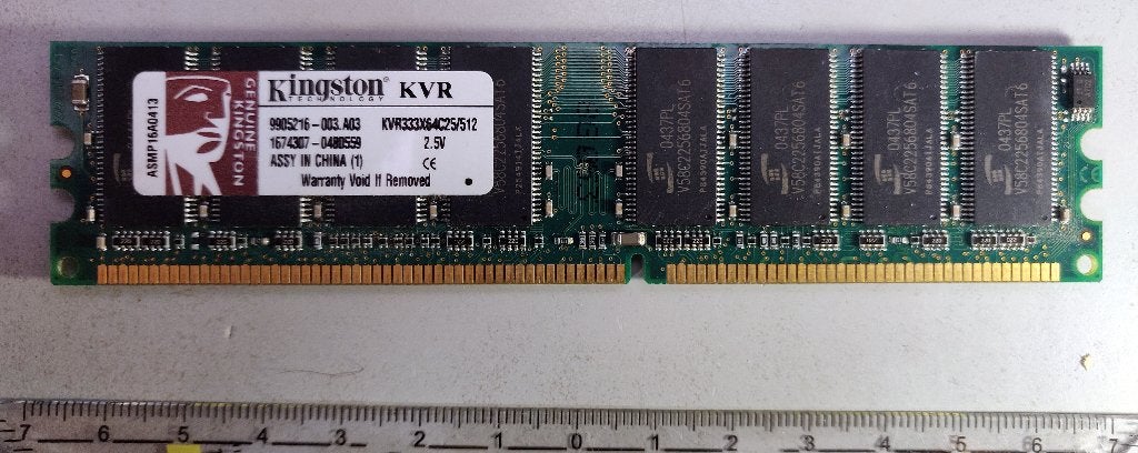 512MB DDR1 333Mhz, Computers en Software, Ophalen of Verzenden, DDR, Desktop, Gebruikt