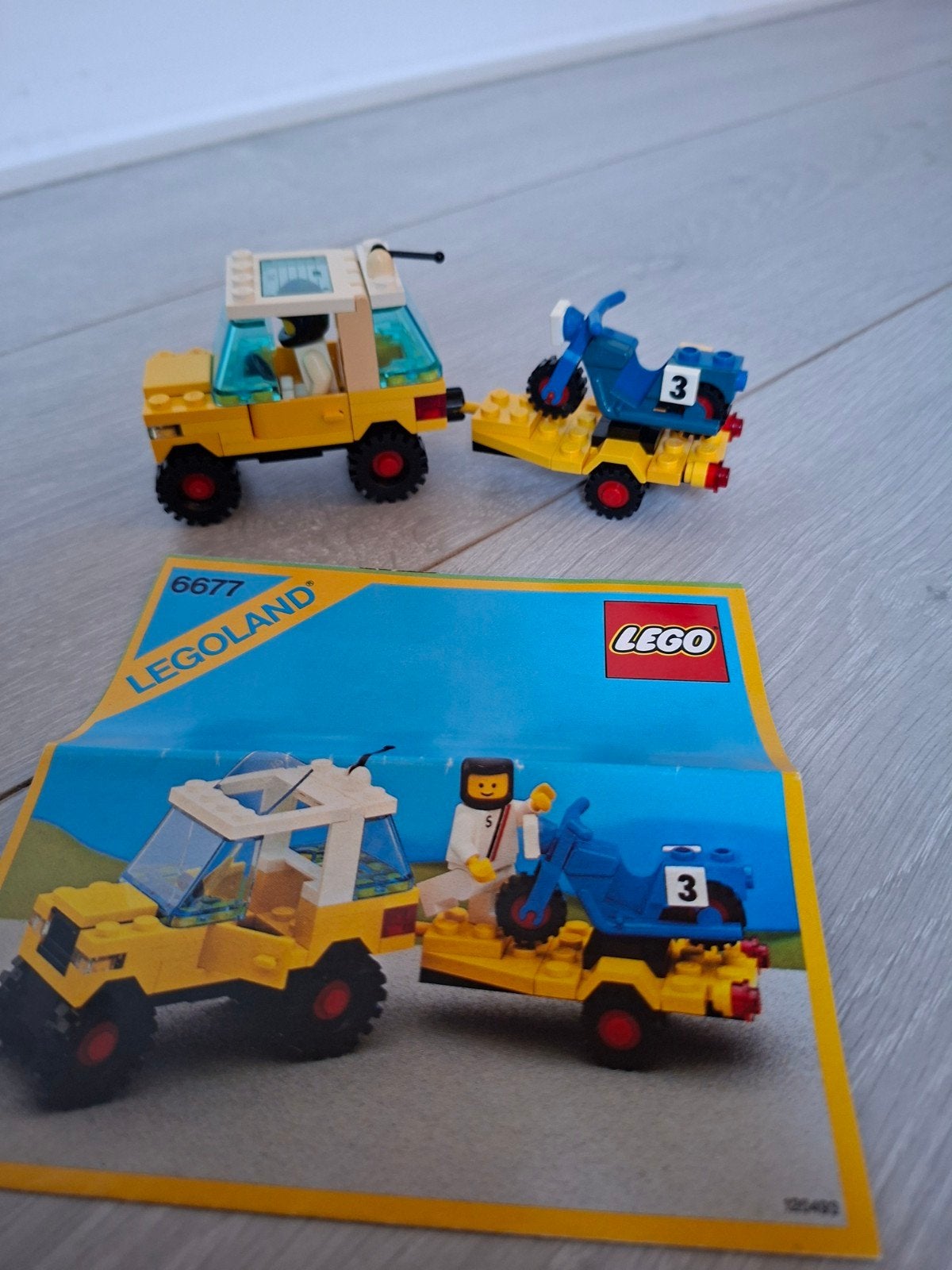 Lego Legoland 6677 - Motorcross Team (1984), Gebruikt, Lego, Ophalen of Verzenden, Complete set