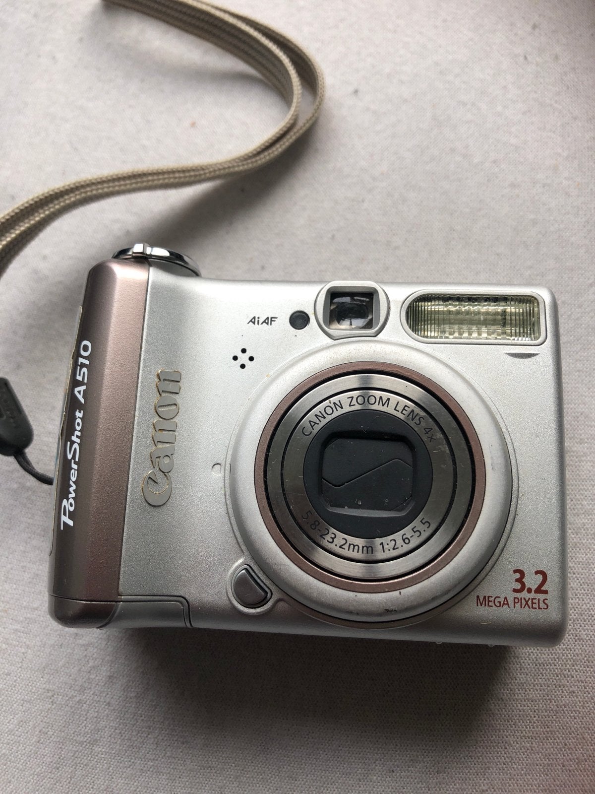 Canon PowerShot A510 Compactcamera - 3.2 Megapixels, Ingebouwde flitser, Gebruikt, Canon, Ophalen of Verzenden