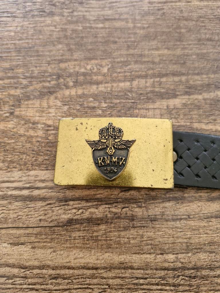 Vintage KNMV Riemgesp / riem, Kleding | Heren, Riemen en Ceinturen, Ophalen of Verzenden