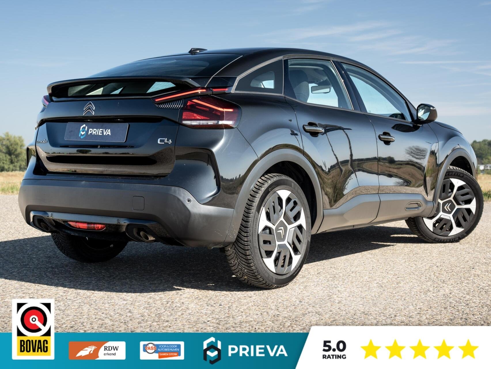 Citroën C4 PureTech Feel | Navigatie | CarPlay | Cruise, Stof, Gebruikt, Zwart, 1199 cc