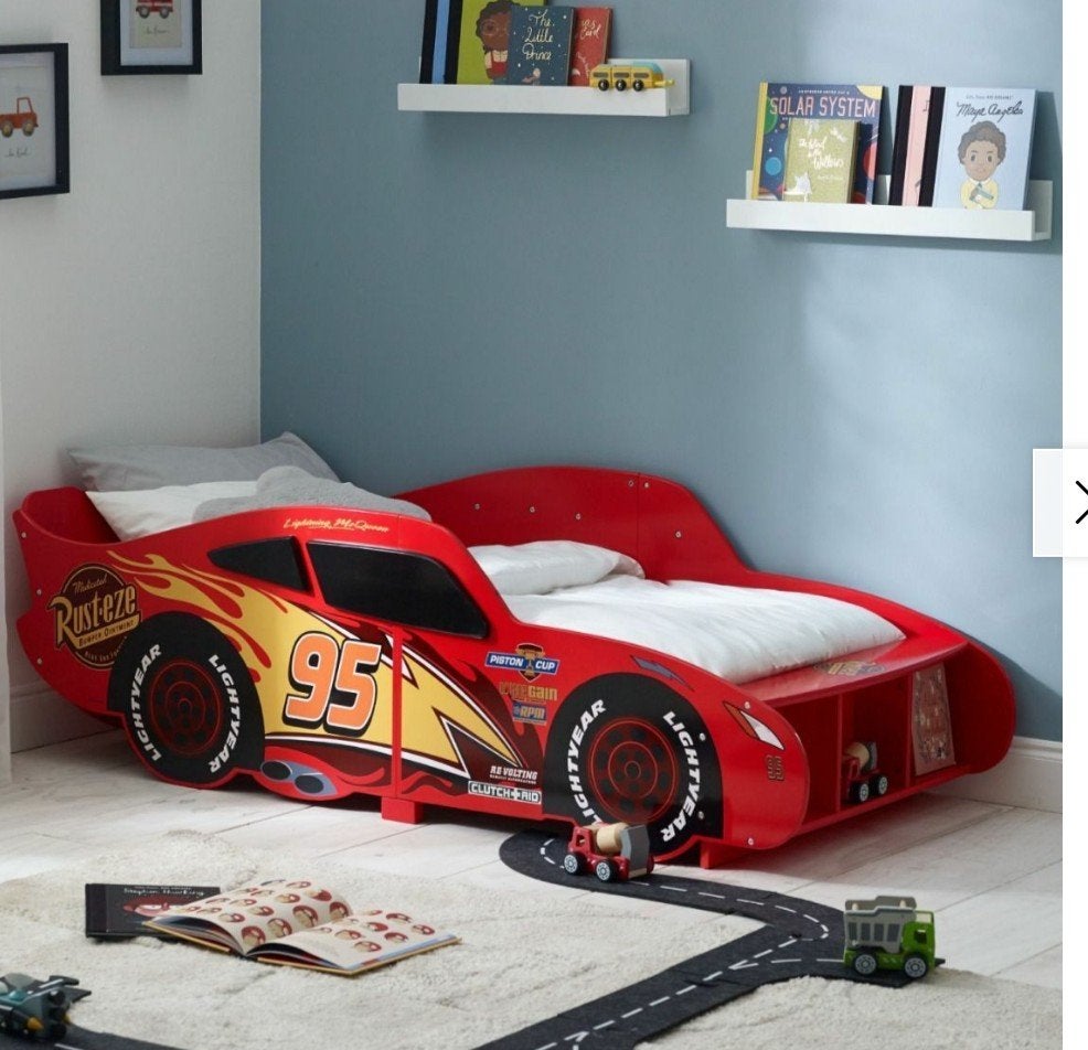 Cars Bliksem McQueen Kinderbed 90x200 cm, Ophalen