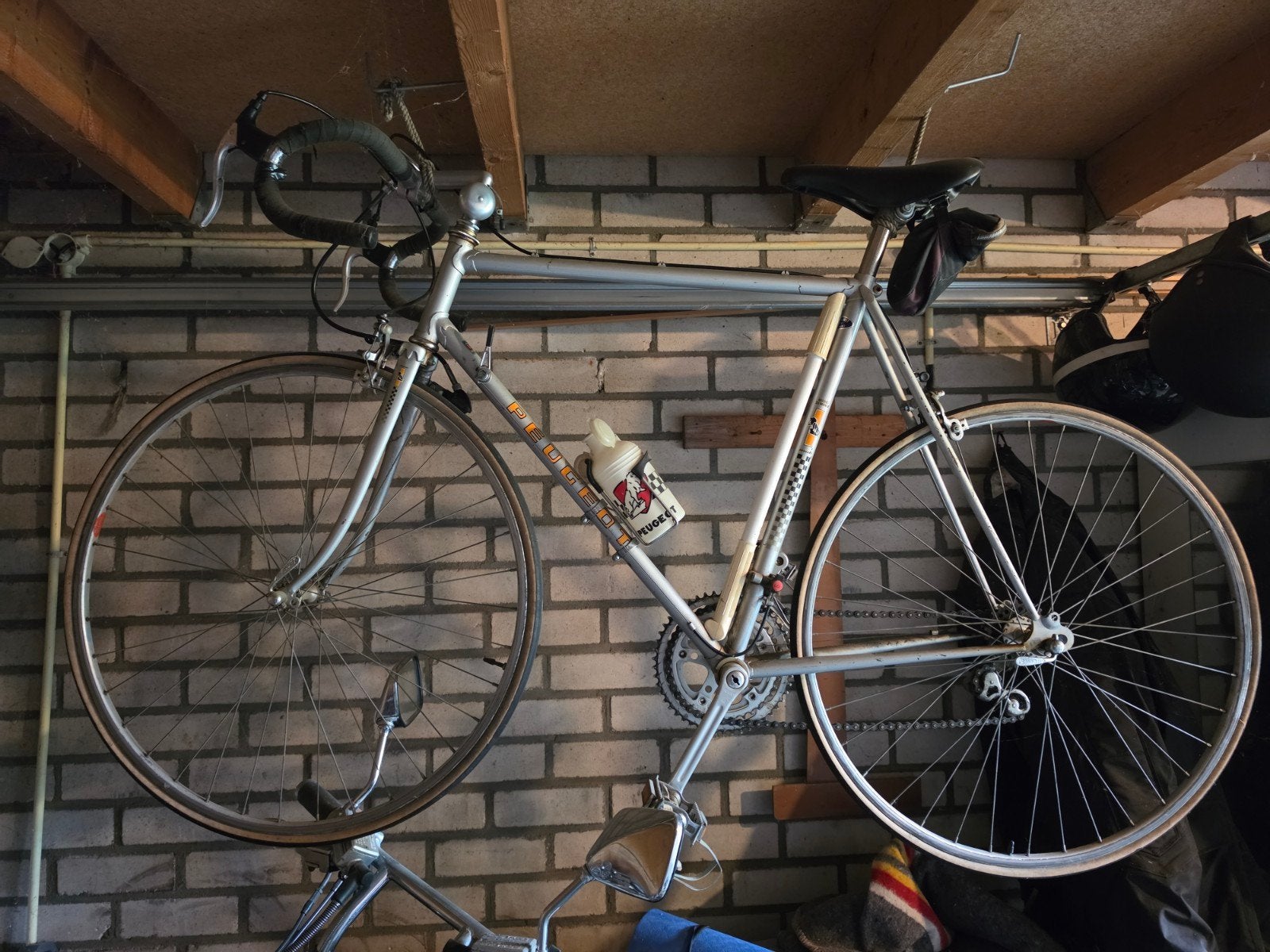 Peugeot Racefiets Record du Monde 103 grijs/zilver Vintage, Ophalen