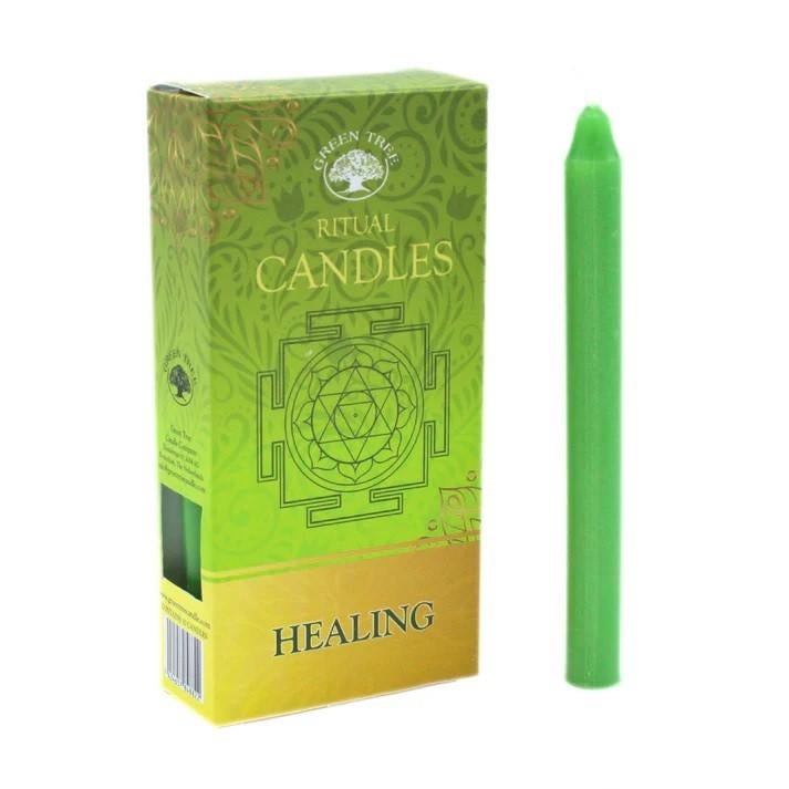 Green Tree Healing Ritueelkaarsen – Set van 10, Overige materialen, Verzenden, Nieuw, Kaars