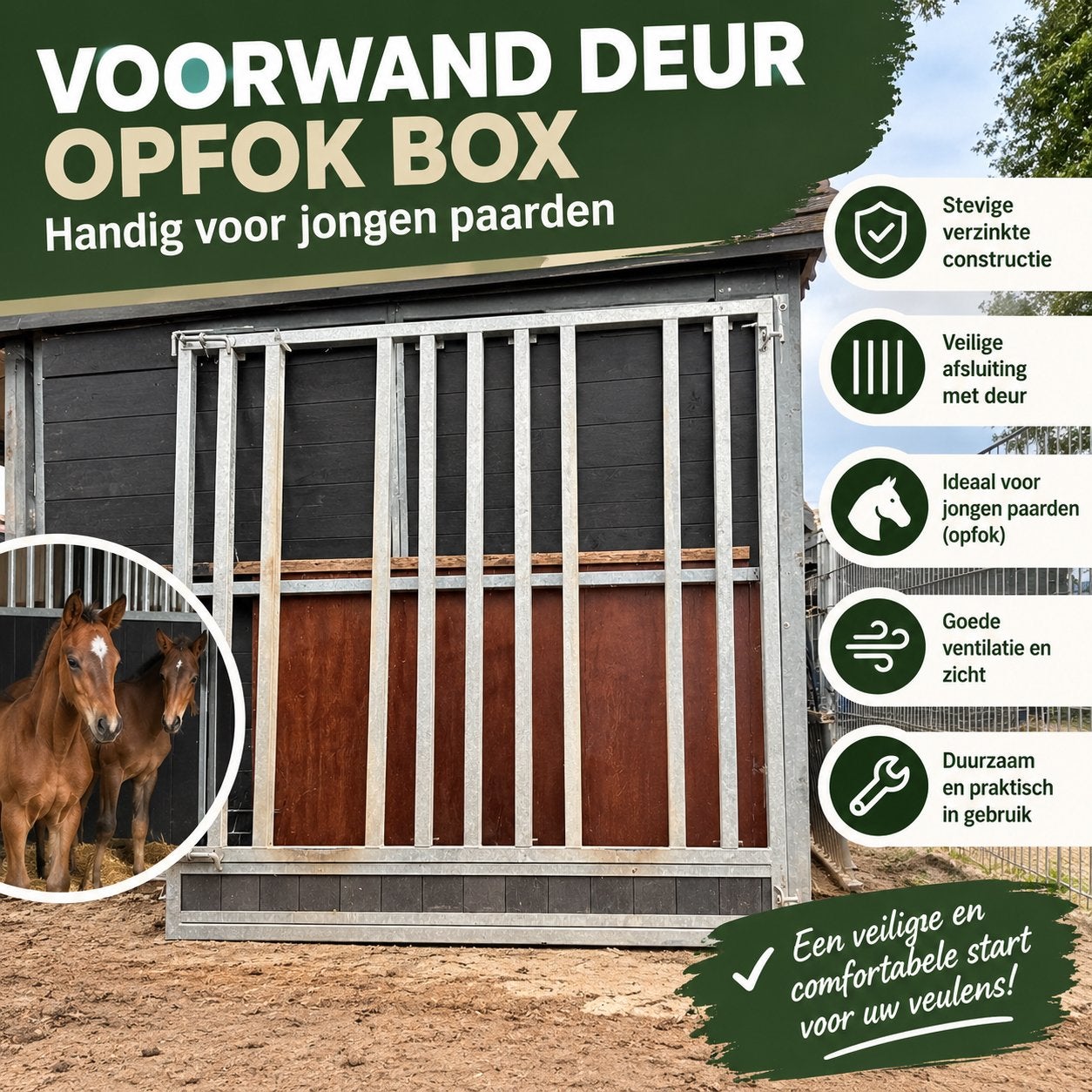 Voorwand deur voor opfokbox / Groepshuisvesting, Dieren en Toebehoren, Opfok