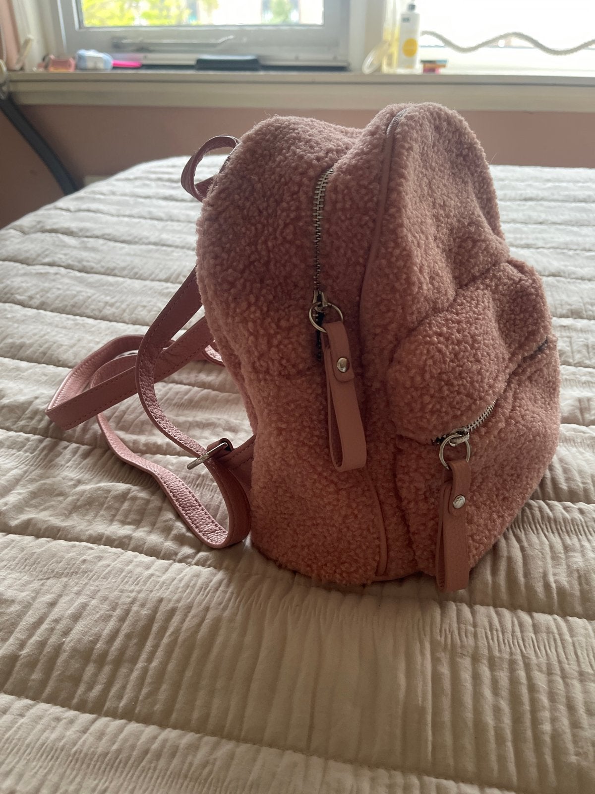 Nieuwe roze teddy rugzak - perfect voor dagelijks gebruik!, Overige merken, Minder dan 30 cm, Nieuw, Ophalen of Verzenden