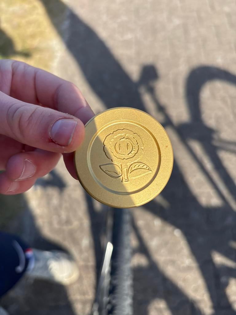 Gouden Mario Bros. munt - Super Mario Sunshine, Ophalen of Verzenden, Zo goed als nieuw