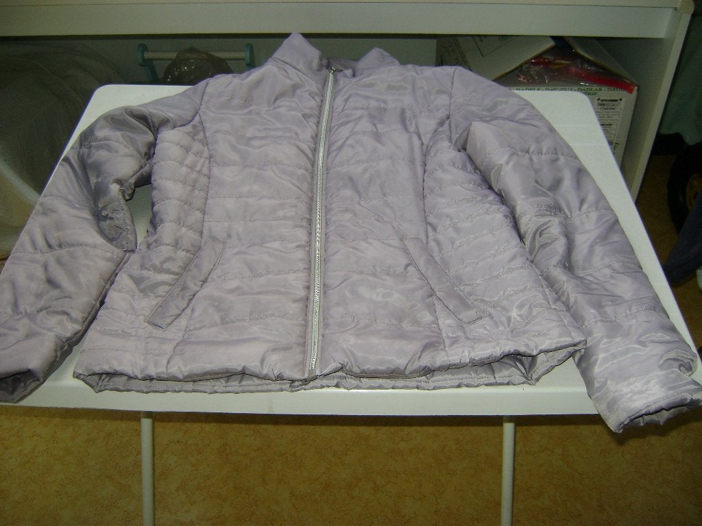 lila jasje lijkt grijs op de foto,s mt38 met rits en 2 zakj, Ophalen of Verzenden, Zo goed als nieuw, Maat 38/40 (M), Overige kleuren