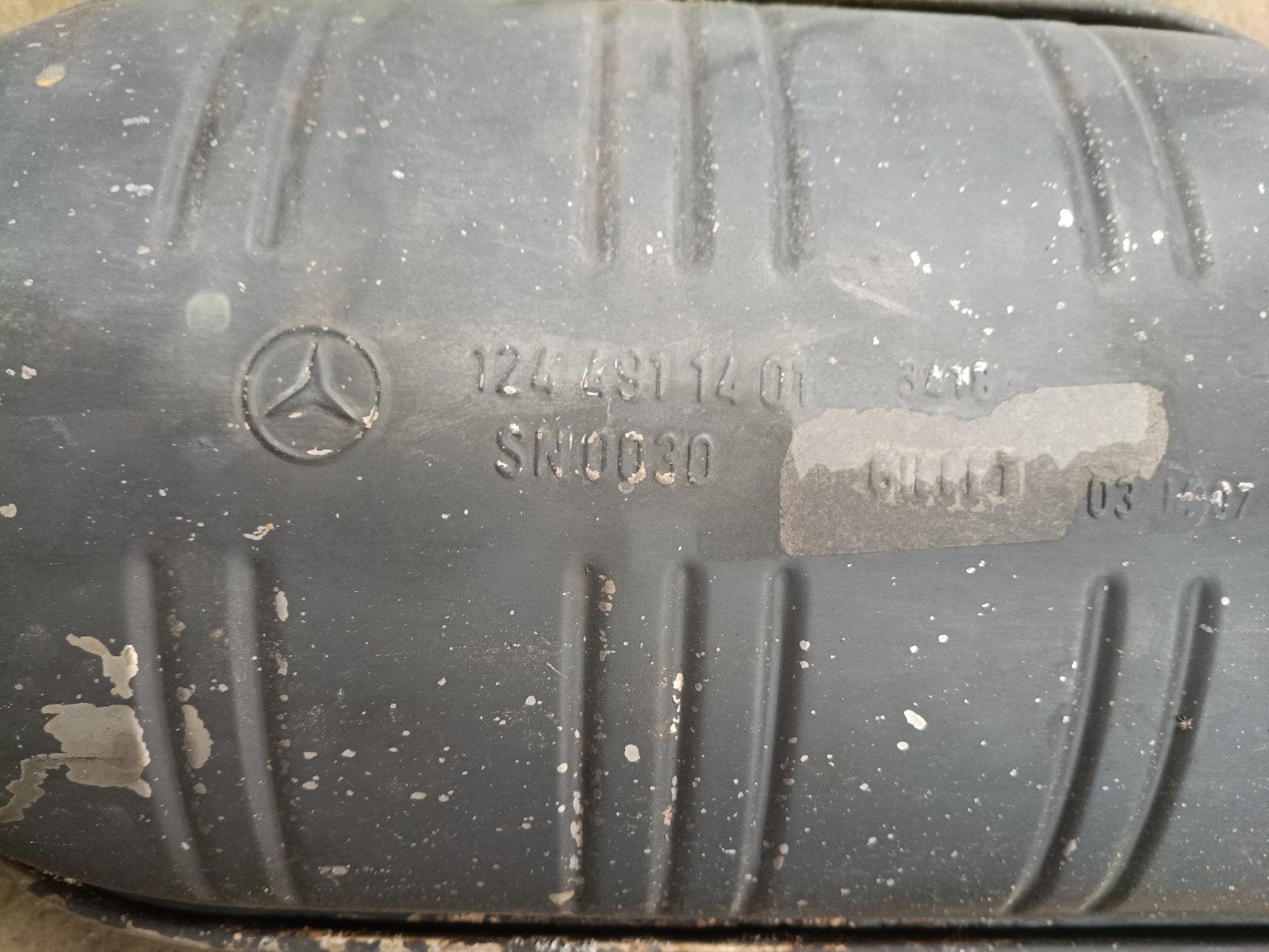 Mercedes W124 einddemper origineel, Auto-onderdelen, Uitlaatsystemen, Ophalen, Nieuw, Mercedes-Benz