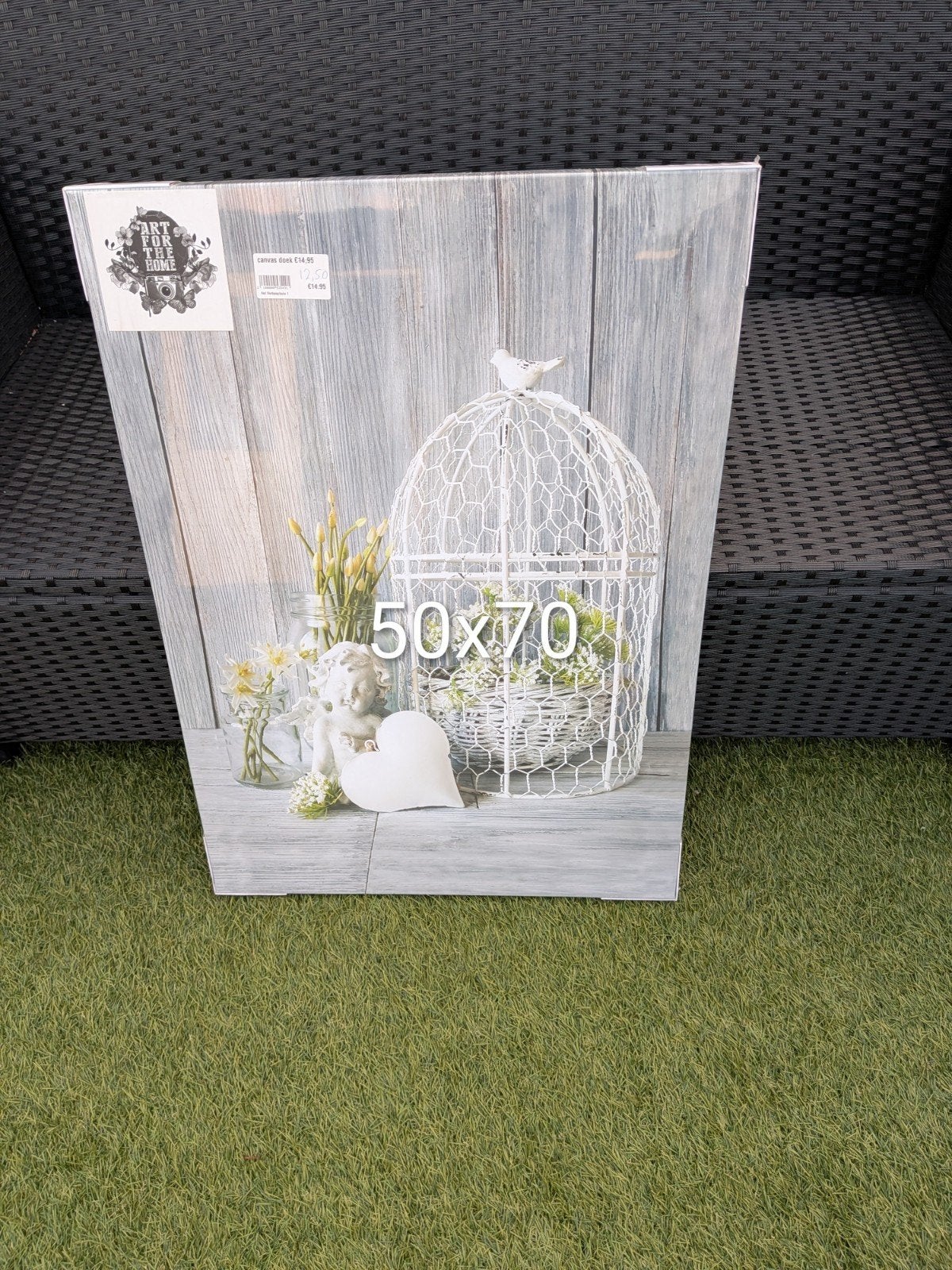 Schilderij op canvasdoek eindezomeractie 2x, Ophalen of Verzenden, Nieuw