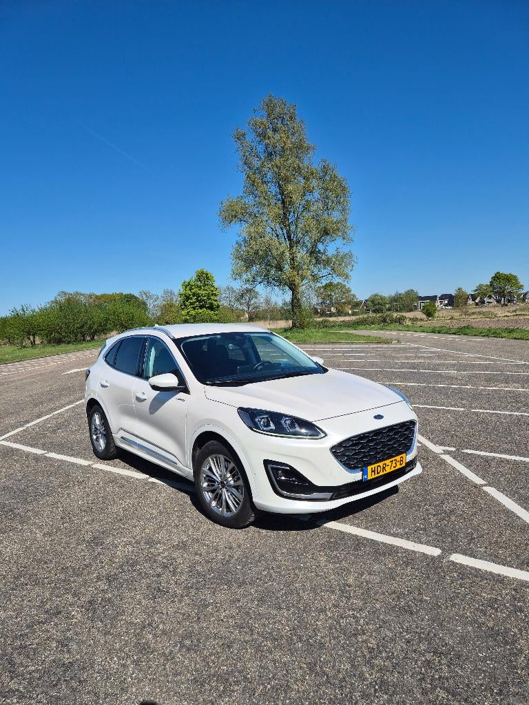 Ford Kuga 2.5 Phev E-cvt 225pk 2021 Wit, Auto's, Ford, Particulier, Kuga, Adaptieve lichten, Adaptive Cruise Control, Airbags