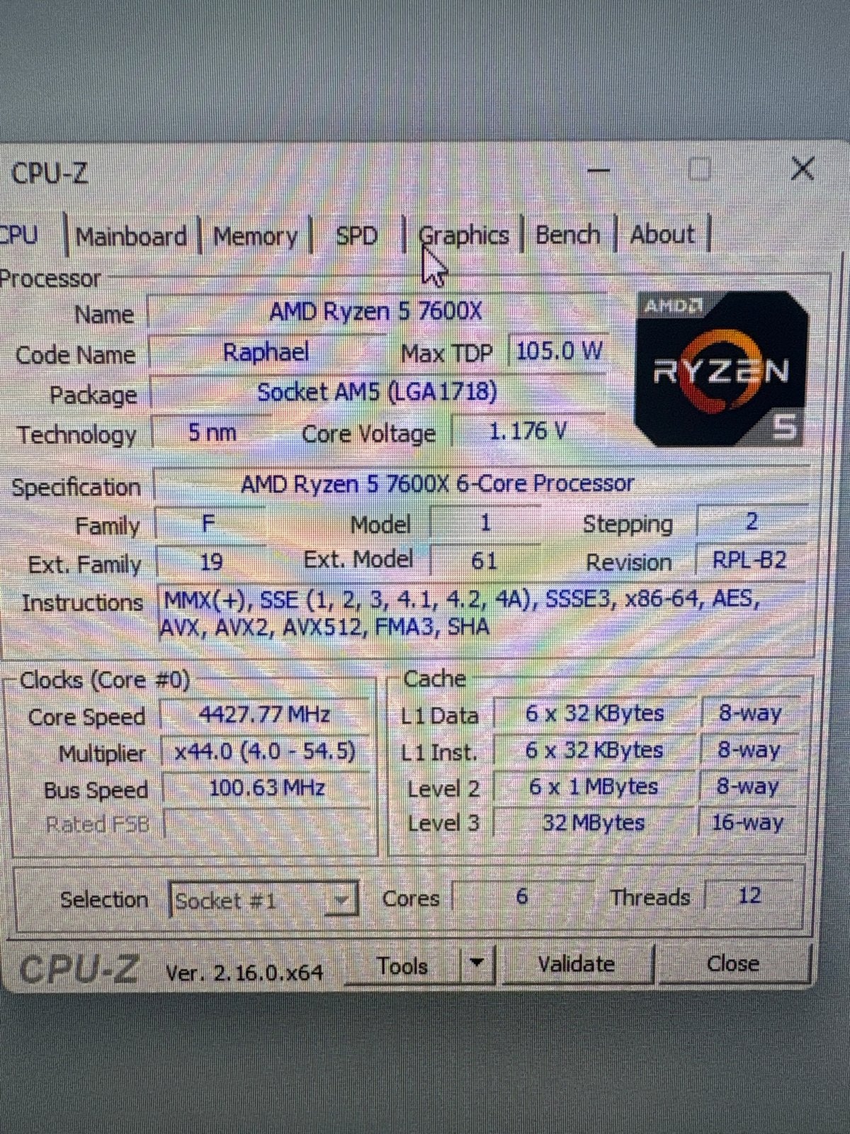 AMD Ryzen 5 7600X 6-Core Processor Socket AM5, Computers en Software, Ophalen of Verzenden, Gebruikt, 6-core, 4 Ghz of meer