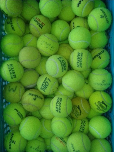 tennisballen gebruikt 100 stuks €20,00, Ophalen of Verzenden, Gebruikt, Hondenballen