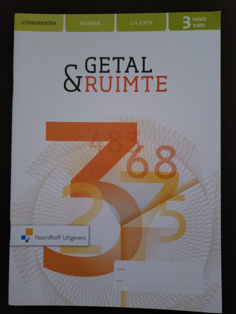 GETAL EN RUIMTE - 12E EDITIE  3 HAVO-VWO REKENBOEK, Verzenden, Gelezen, HAVO