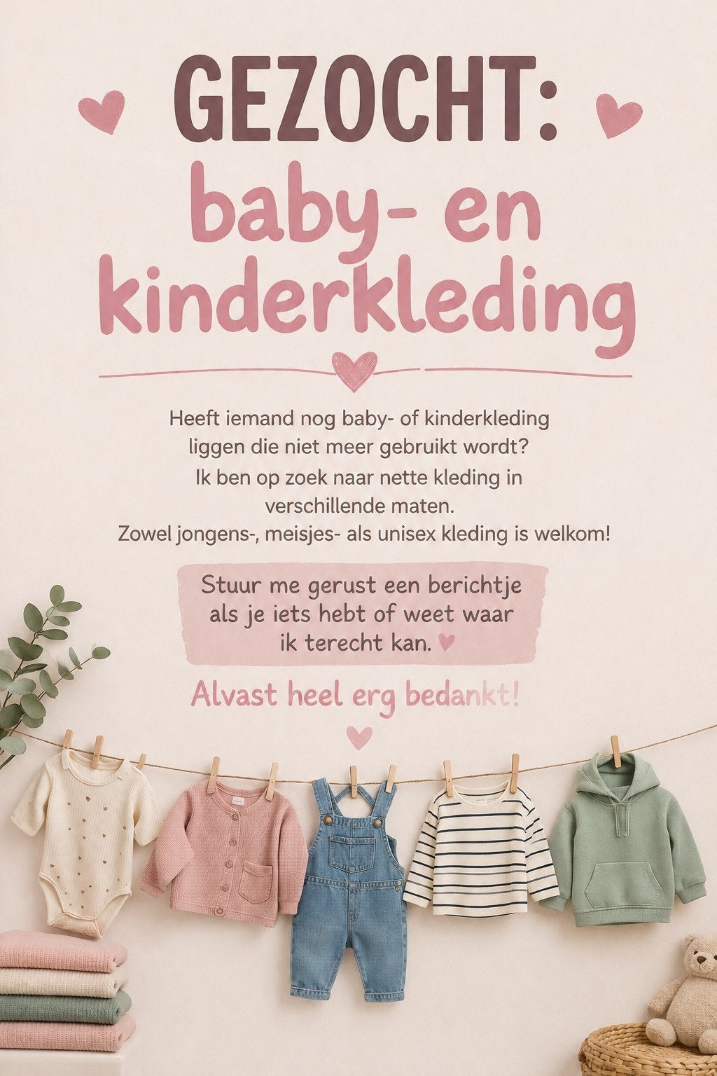Gezocht, Ophalen, Zo goed als nieuw