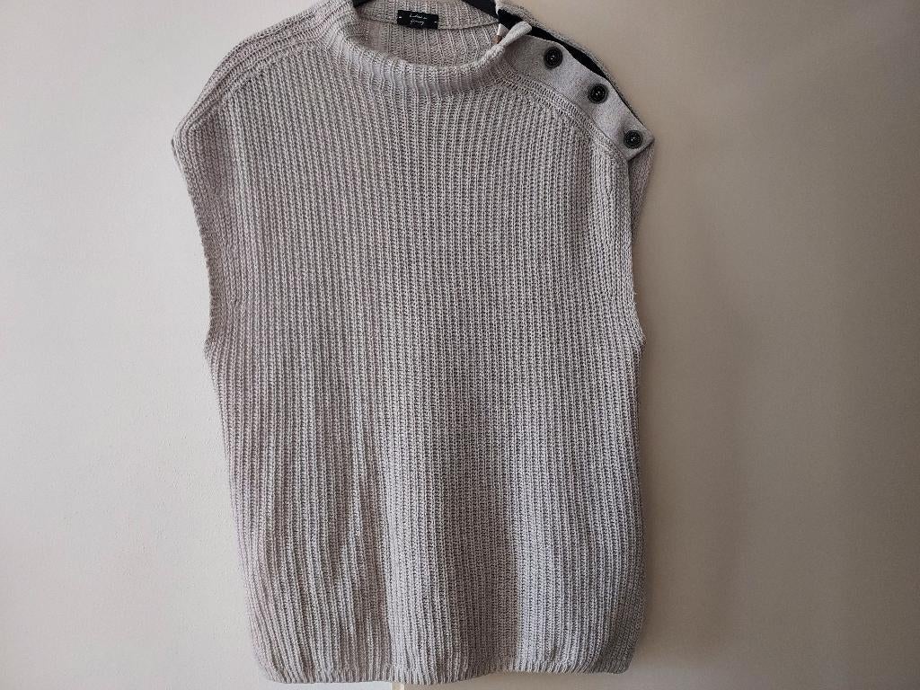 MARC CAIN spencer wolmix maat 4? kleur grijs, Kleding | Dames, Maat 38/40 (M), Verzenden, Zo goed als nieuw, Grijs