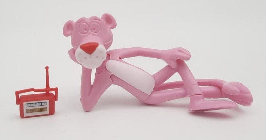 Liggende Pink Panther met radio Ferrero uit 1989, Ophalen of Verzenden, Zo goed als nieuw