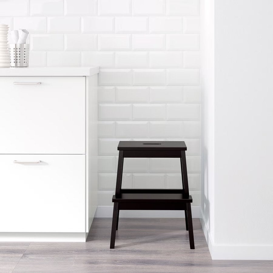 IKEA BEKVÄM Opstapje - zwarte , Hout - nieuwe., Ophalen, Nieuw, Hout